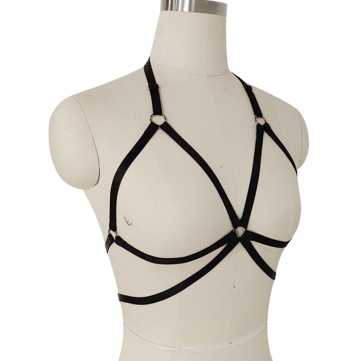 Revealing Bra Straps Red Bdsm Lingerie Harness