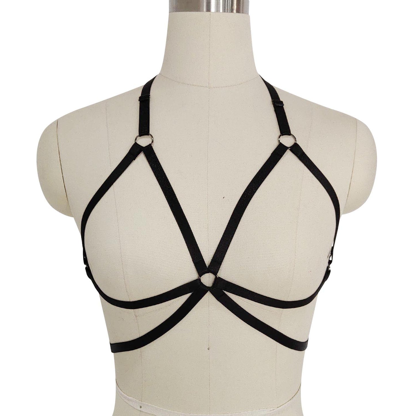 Revealing Bra Straps Red Bdsm Lingerie Harness