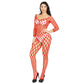 Revealing Lace Bodystocking Latina Lingerie Crotchless Mesh Bodysuit