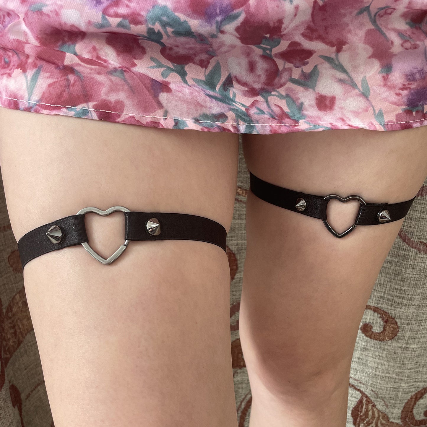 Revealing Leg Garter Black Sexy Harness Lingerie