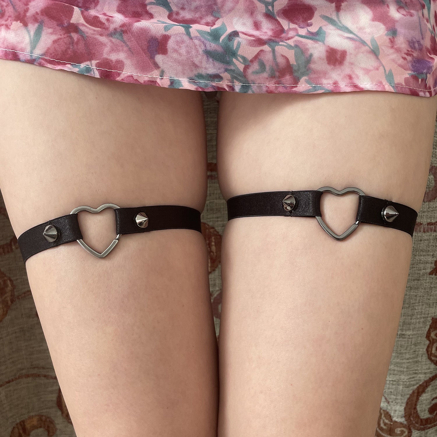 Revealing Leg Garter Black Sexy Harness Lingerie