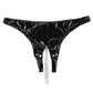 Revealing Panties Crotchless Womens Leather Lingerie