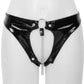 Revealing Panties Crotchless Womens Leather Lingerie