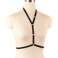 Revealing Sexy Bra Black Body Harness Lingerie