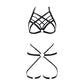 Revealing Sexy Crotchless Lingerie Set Women  Bdsm Lingerie Harness Nasty Bra Panties