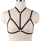 Revealing Strappy Bra Black Black Body Harness Lingerie