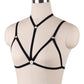 Revealing Strappy Bra Black Black Body Harness Lingerie