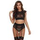 See Through Sexy Lingerie Costumes Set Revealing sexy mature lingerie Bra Panties