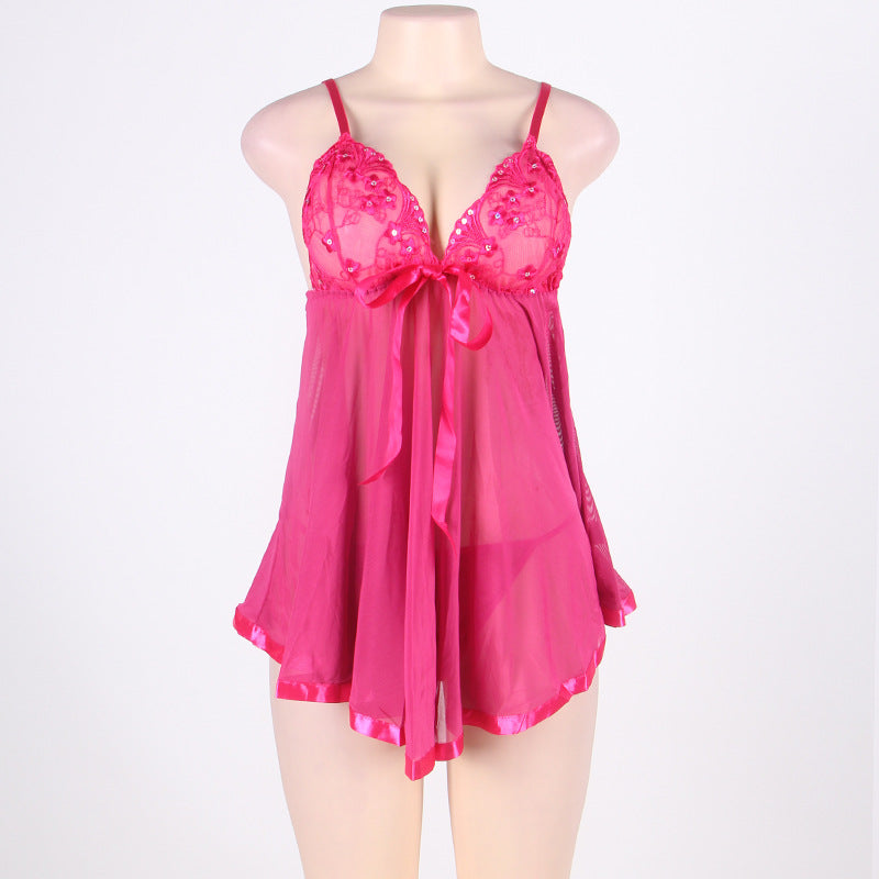 See Thru Babydoll Pajamas Nasty mature with lingerie Sexy Chemise