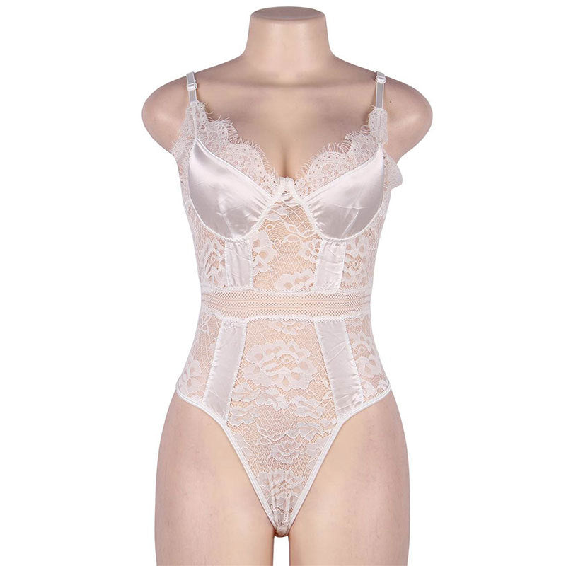 Sex Corset Bodysuit Sexy mature lingerie mature Lace Teddy