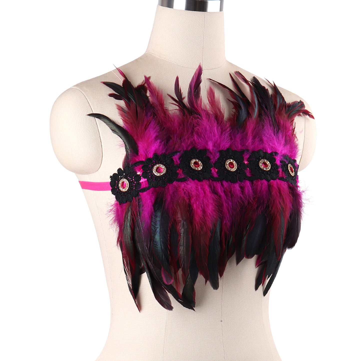 Sex Harness Bra Sexiest Strappy Harness Lingerie Feather Bra