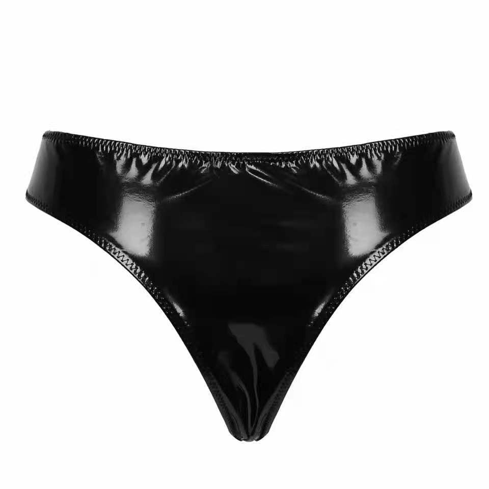 Sex Panties Crotchless Womens Leather Lingerie