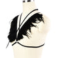 Sex Sexiest Bra Sexiest Bdsm Harness Lingerie Feather Bra