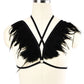 Sex Sexiest Bra Sexiest Bdsm Harness Lingerie Feather Bra