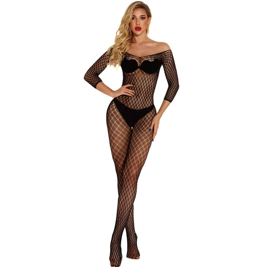 Sexiest Bodystocking Sheer Couples Women In Crotchless Lingerie Mesh Bodysuit