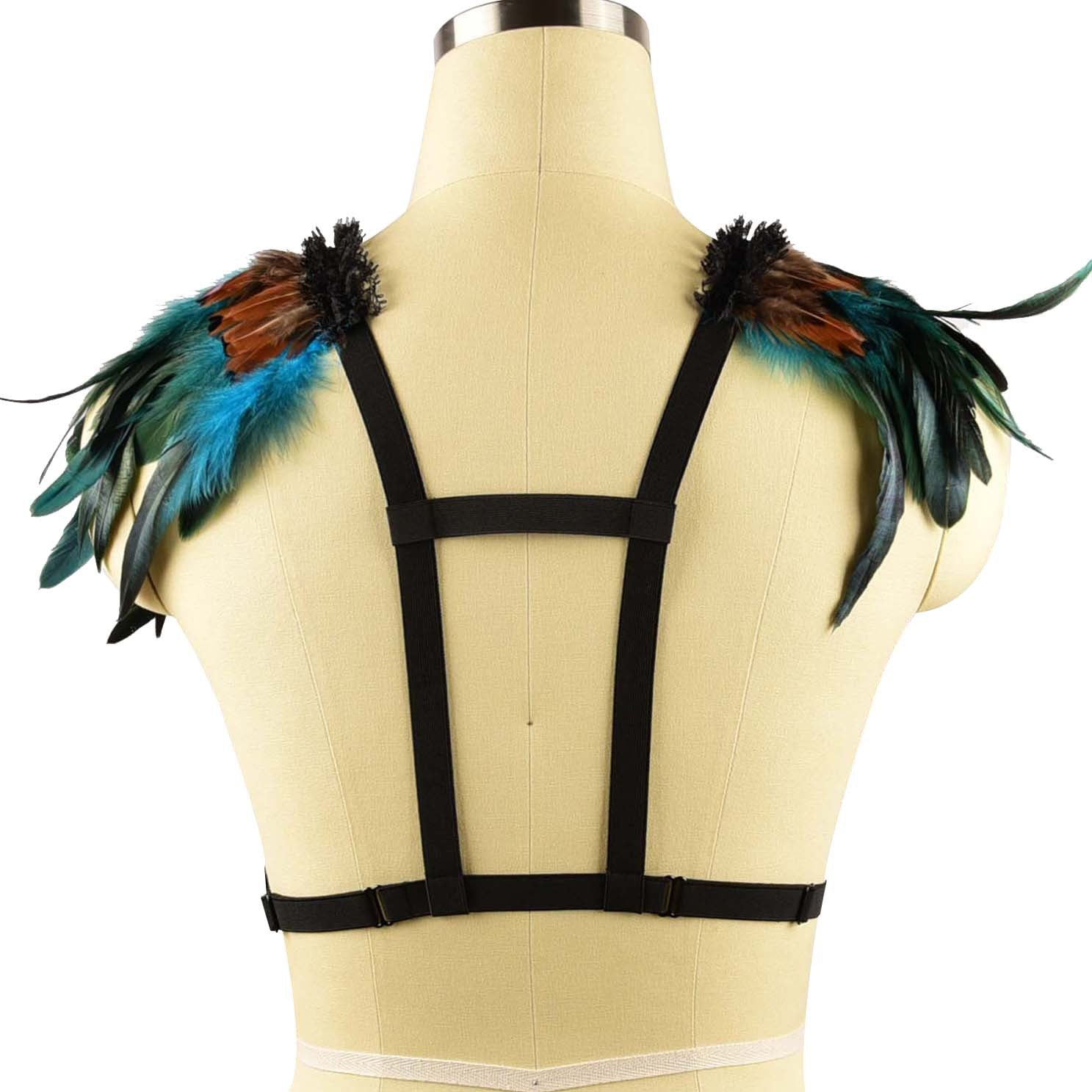 Sexiest Bra Straps Sex Bdsm Lingerie Harness Feather Bra