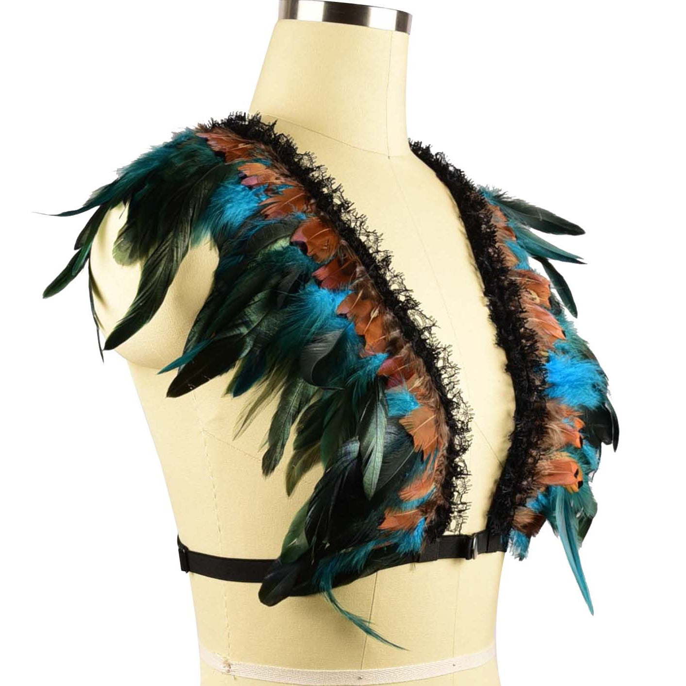 Sexiest Bra Straps Sex Bdsm Lingerie Harness Feather Bra