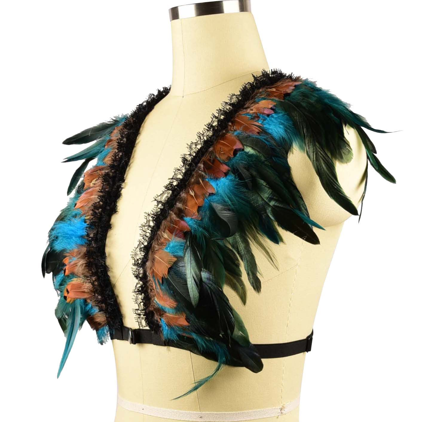 Sexiest Bra Straps Sex Bdsm Lingerie Harness Feather Bra