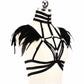 Sexiest Harness Bra Sex Strappy Harness Lingerie Feather Bra