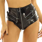 Sexiest Panties Crotchless Faux Leather Lingerie