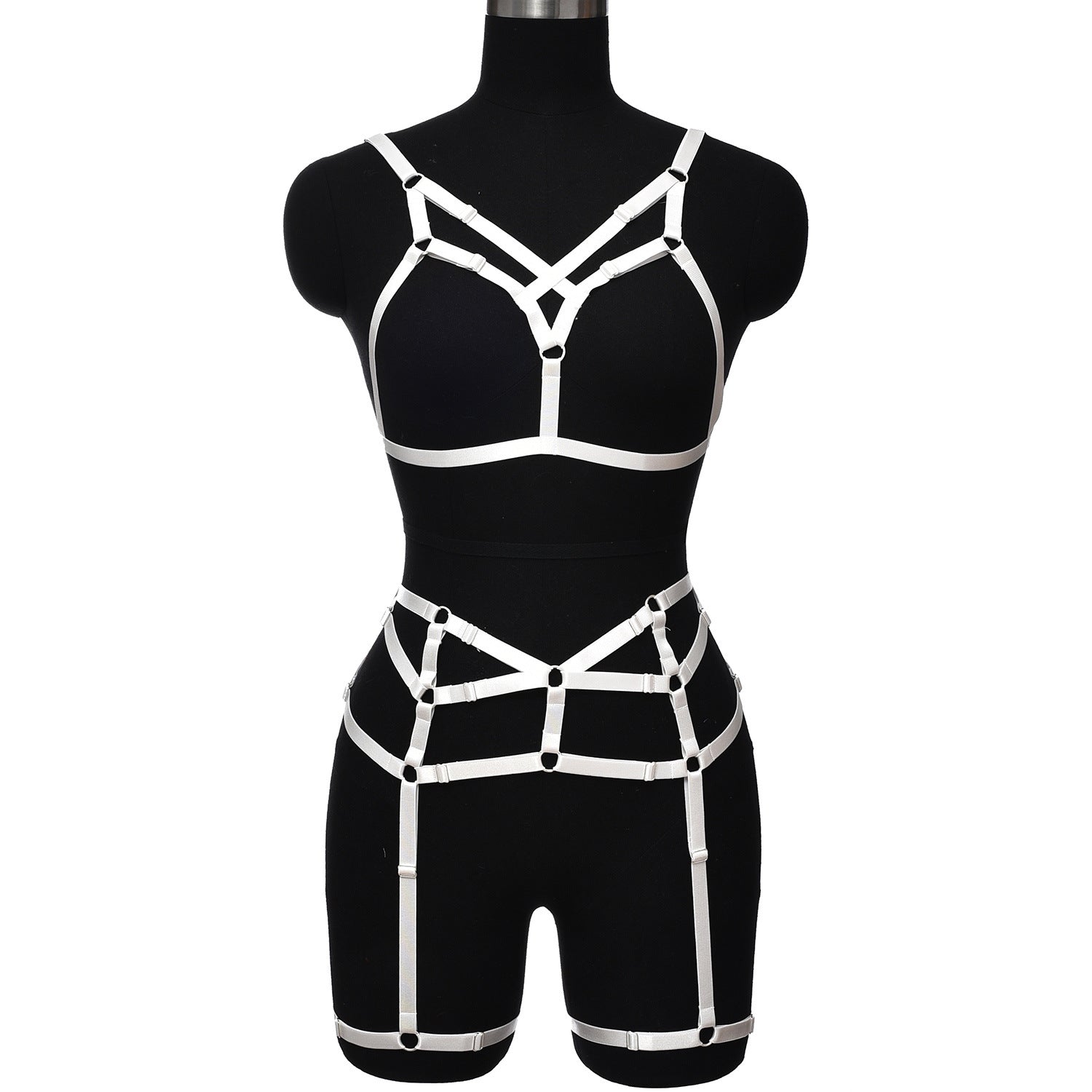 Sexiest Sexy Black Lingerie Set Couples Strappy Harness Lingerie Latina Bra Panties