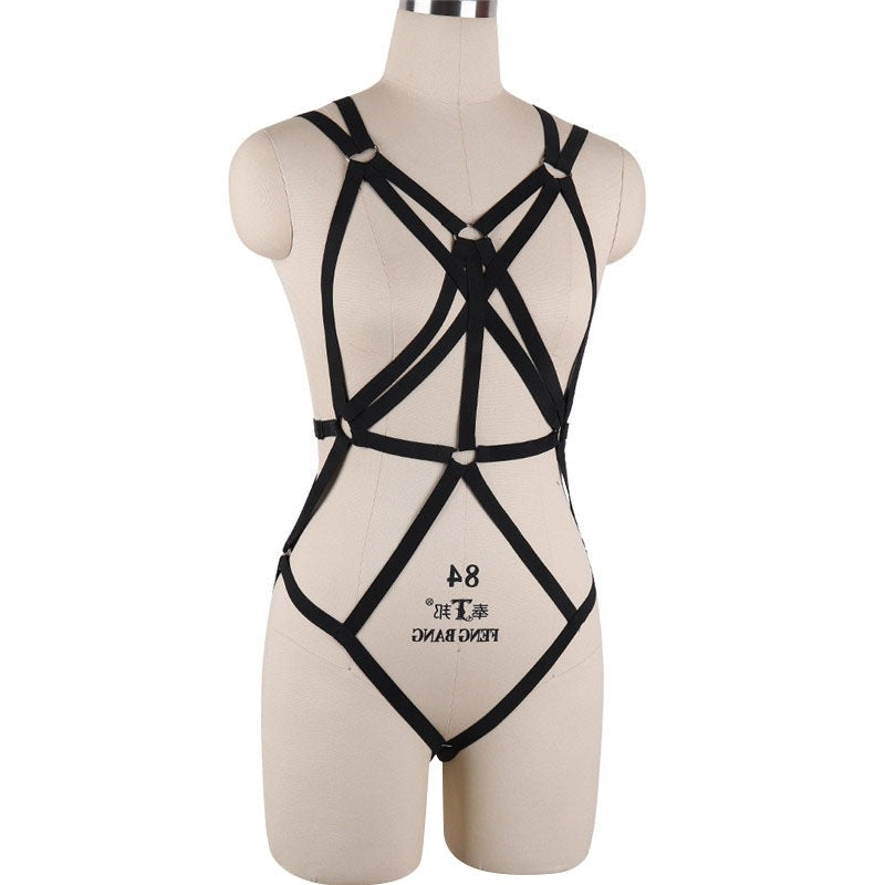 Sexiest Sexy Bodysuit Couples Strappy Harness Lingerie Latina Teddy