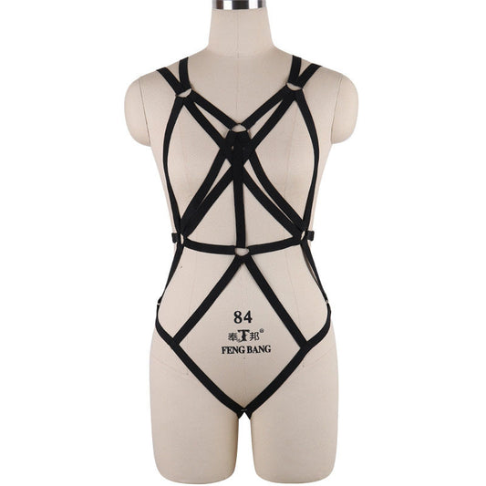 Sexiest Sexy Bodysuit Couples Strappy Harness Lingerie Latina Teddy