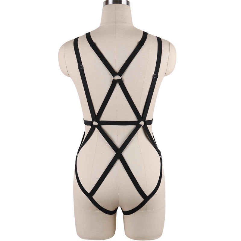 Sexiest Sexy Bodysuit Couples Strappy Harness Lingerie Latina Teddy