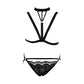 Sexiest Sexy Lingerie Bra Set Black Bdsm Harness Lingerie Revealing Bra Panties