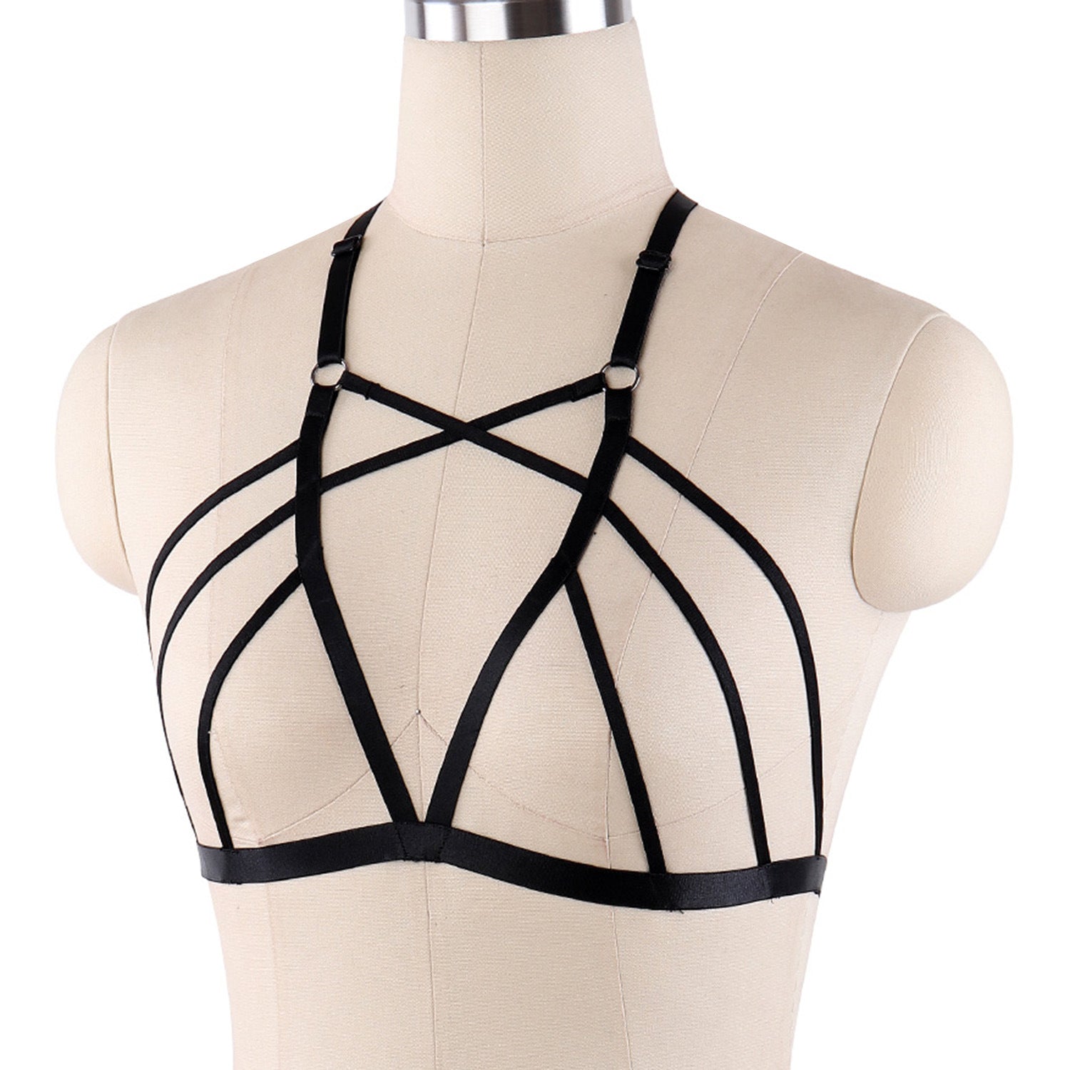 Sexiest Sexy No Bra Sex Body Harness Lingerie