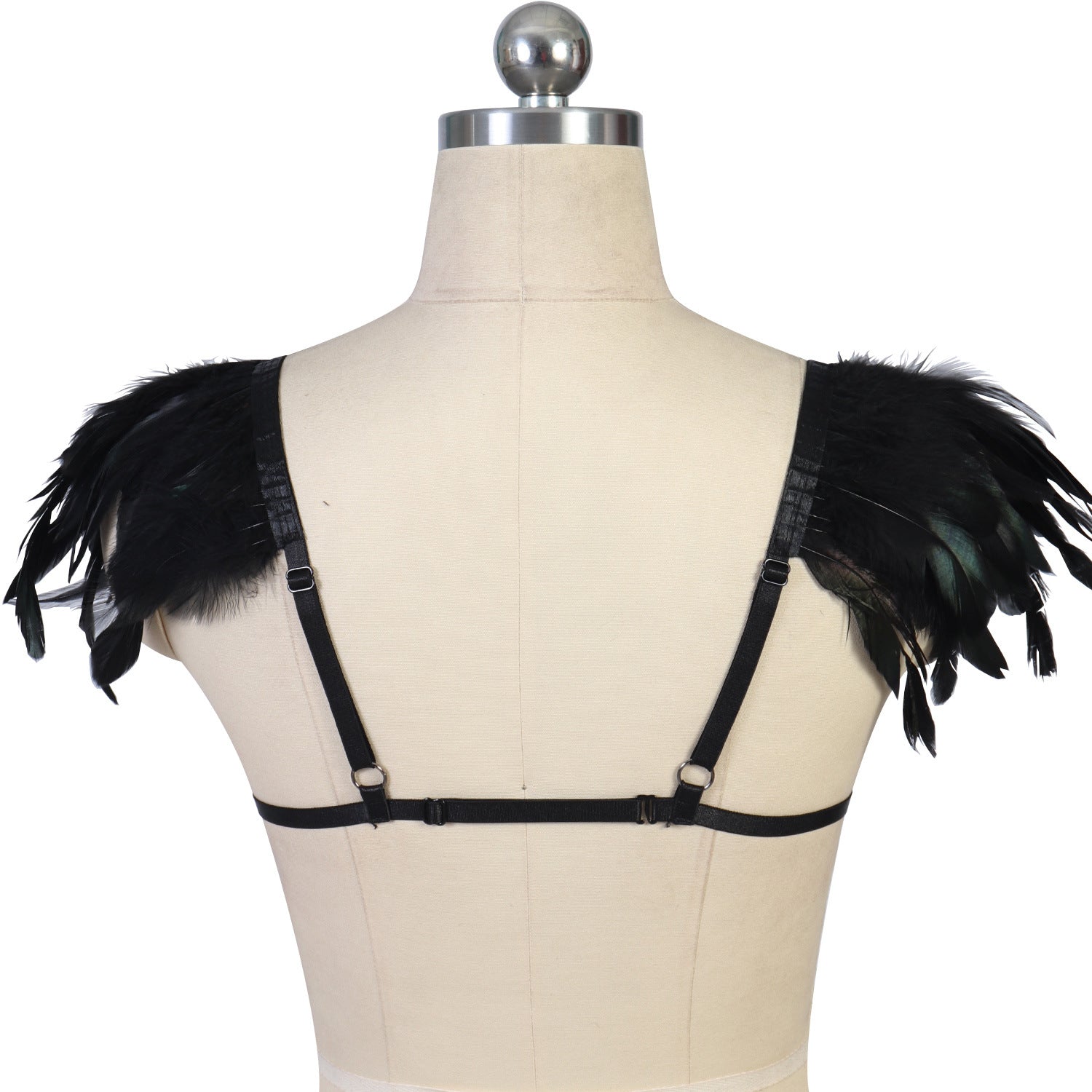 Sexiest Sexy No Bra Sex Body Harness Lingerie Feather Bra