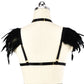 Sexy Bra Straps Hot Bdsm Lingerie Harness Feather Bra