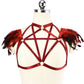 Sexy Bra Straps Hot Bdsm Lingerie Harness Feather Bra