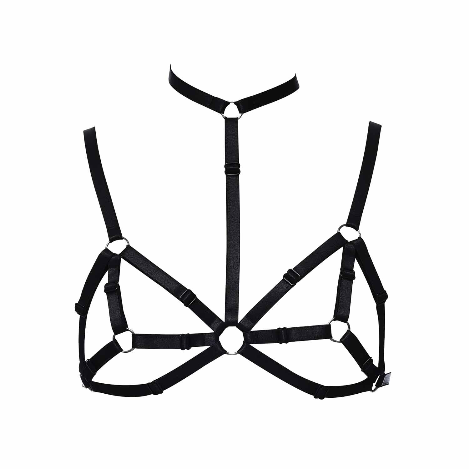 Sexy Bra for Sexy Hot Black Body Harness Lingerie