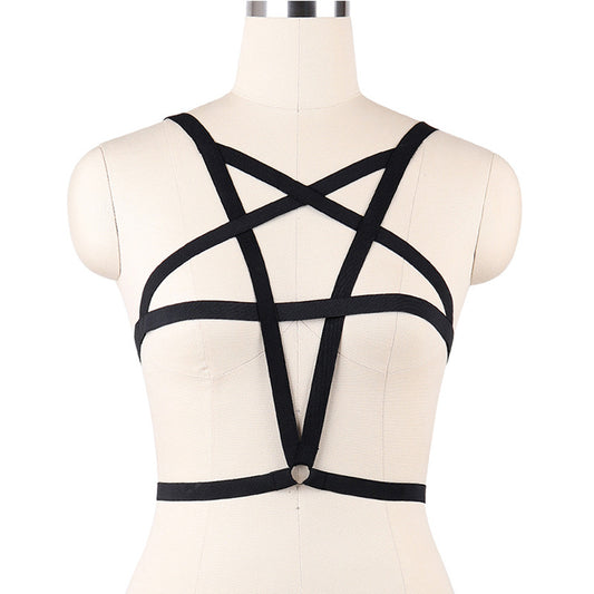 Sexy Bra for Sexy Hot Black Body Harness Lingerie