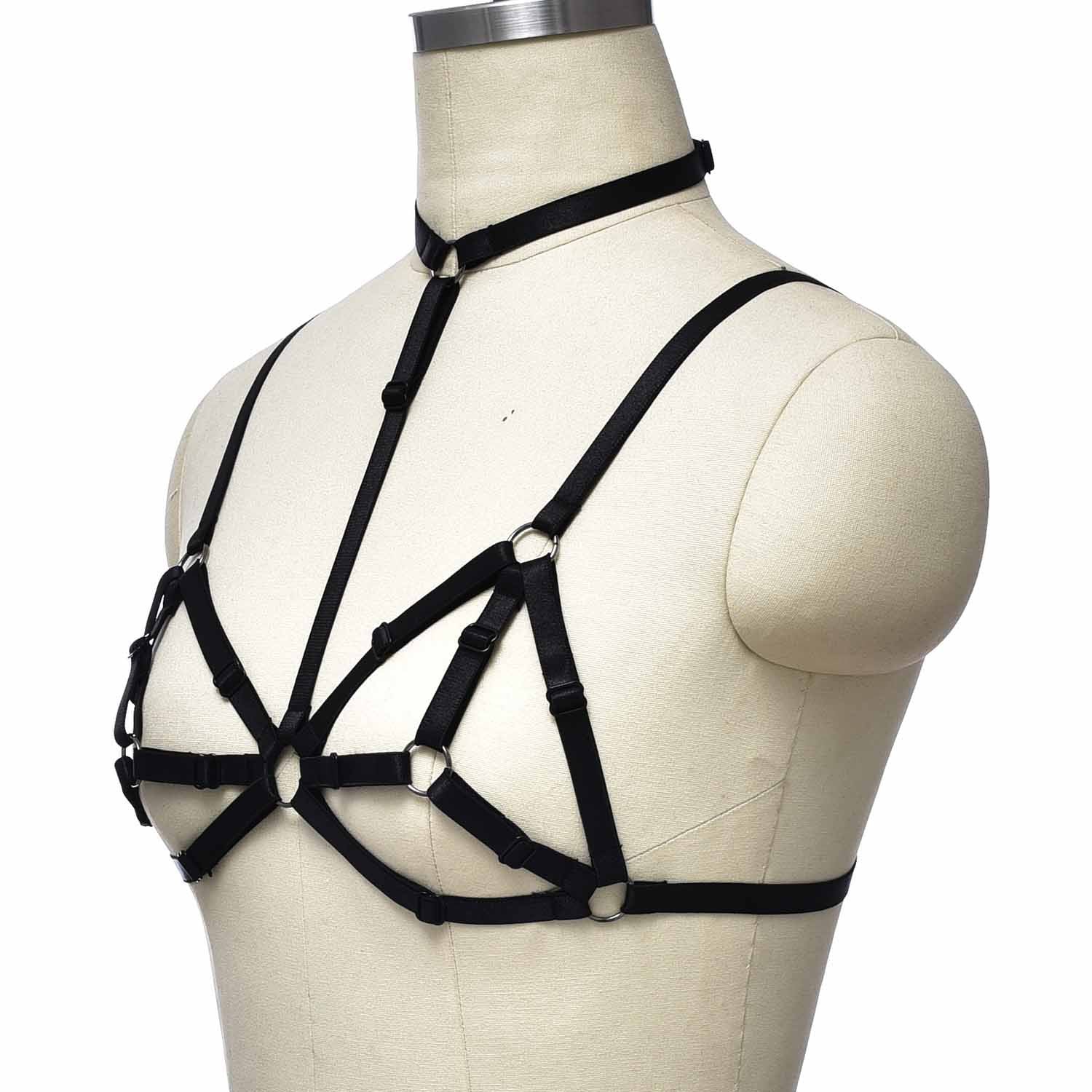 Sexy Bra for Sexy Hot Black Body Harness Lingerie