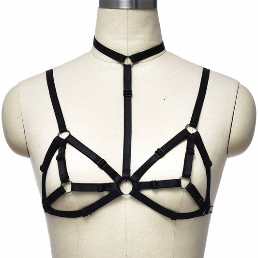 Sexy Bra for Sexy Hot Black Body Harness Lingerie