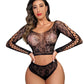 Sexy Latina Lingerie Set Hot Black Mesh Lingerie White Bra Panties