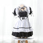 Sexy Leather Dress White Anime Maid Lingerie Role Playing Costume