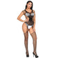 Sexy Plus Size Bodystocking Black Plus Size Mesh Lingerie sheer Bodysuit