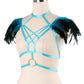 Sexy Sexiest Bra Hot Bdsm Harness Lingerie Feather Bra