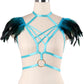 Sexy Sexiest Bra Hot Bdsm Harness Lingerie Feather Bra