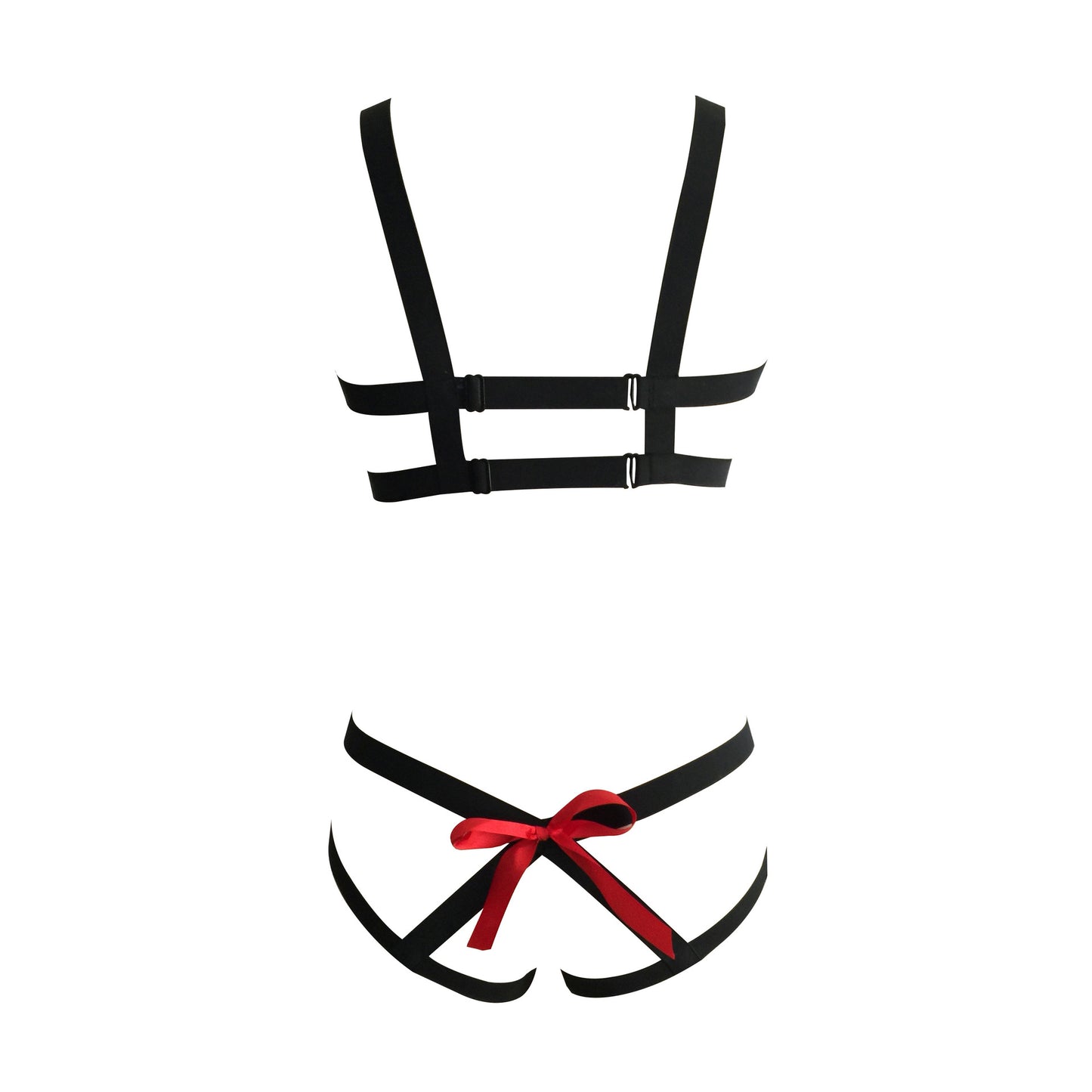 Sexy Sexy Black Lingerie Set Couples Bondage Harness Lingerie Latina Bra Panties