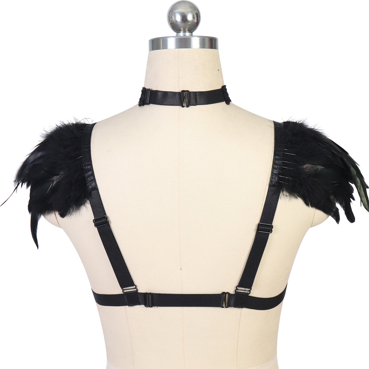 Feather Rave Bra Sexy Strappy Bra Hot Sexy Harness Lingerie Feather Bra – Le Jour Jour