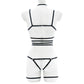 Sexy White Bodysuit Hot Sexy Harness Lingerie White Teddy