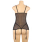 Sheer Black Lace Bodysuit Black mature lingerie mom See Thru Teddy