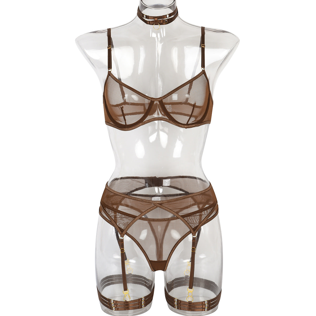 Sheer See Through Lingerie Set