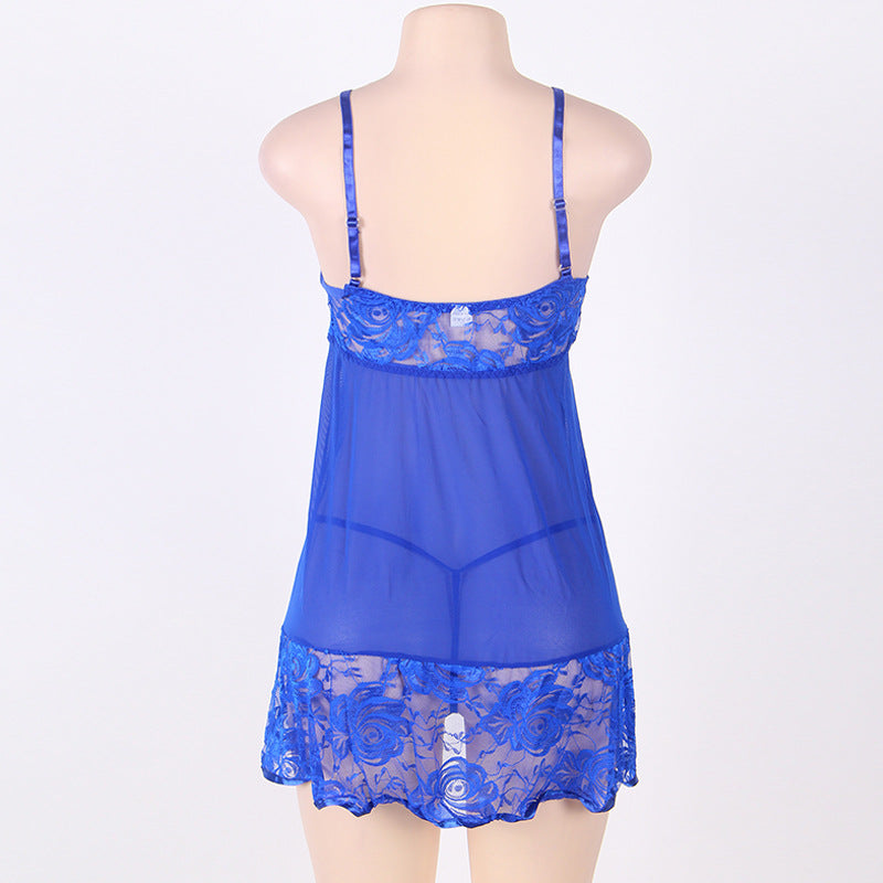 Slutty Babydoll Set Nasty mature sheer lingerie Sexy Chemise