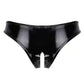 Slutty Panties Crotchless Kinky Leather Lingerie