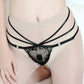 Slutty Plus Size Crotchless Panties Women  Black Body Harness Lingerie Intimate Thong